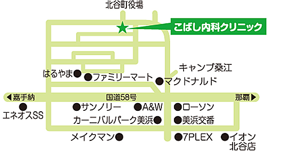 こばし内科クリニック　地図